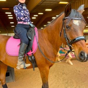 PRI Pink Dressage Saddlepad